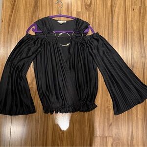 Elegant Black Off-Shoulder Blouse